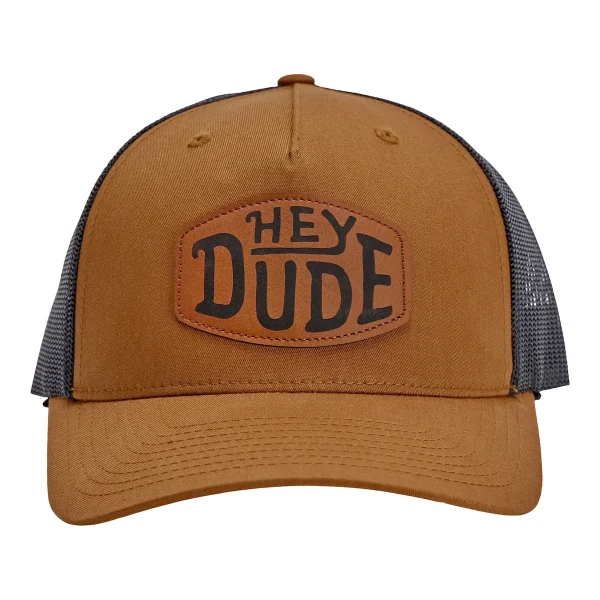 Leather Buckle Patch Trucker