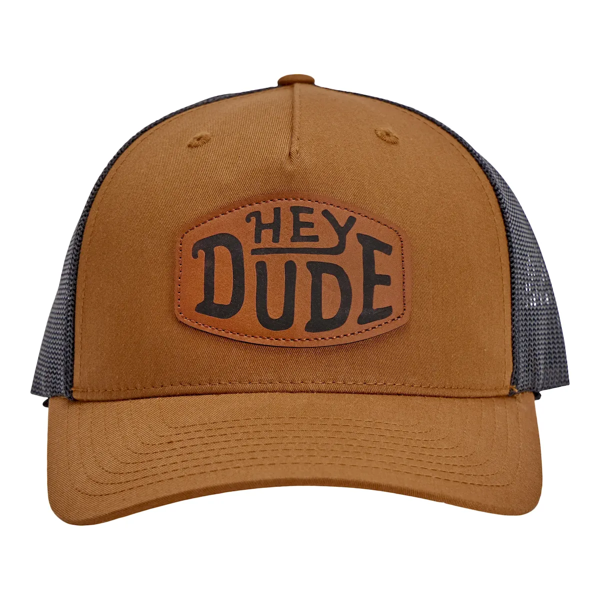 Leather Buckle Patch Trucker