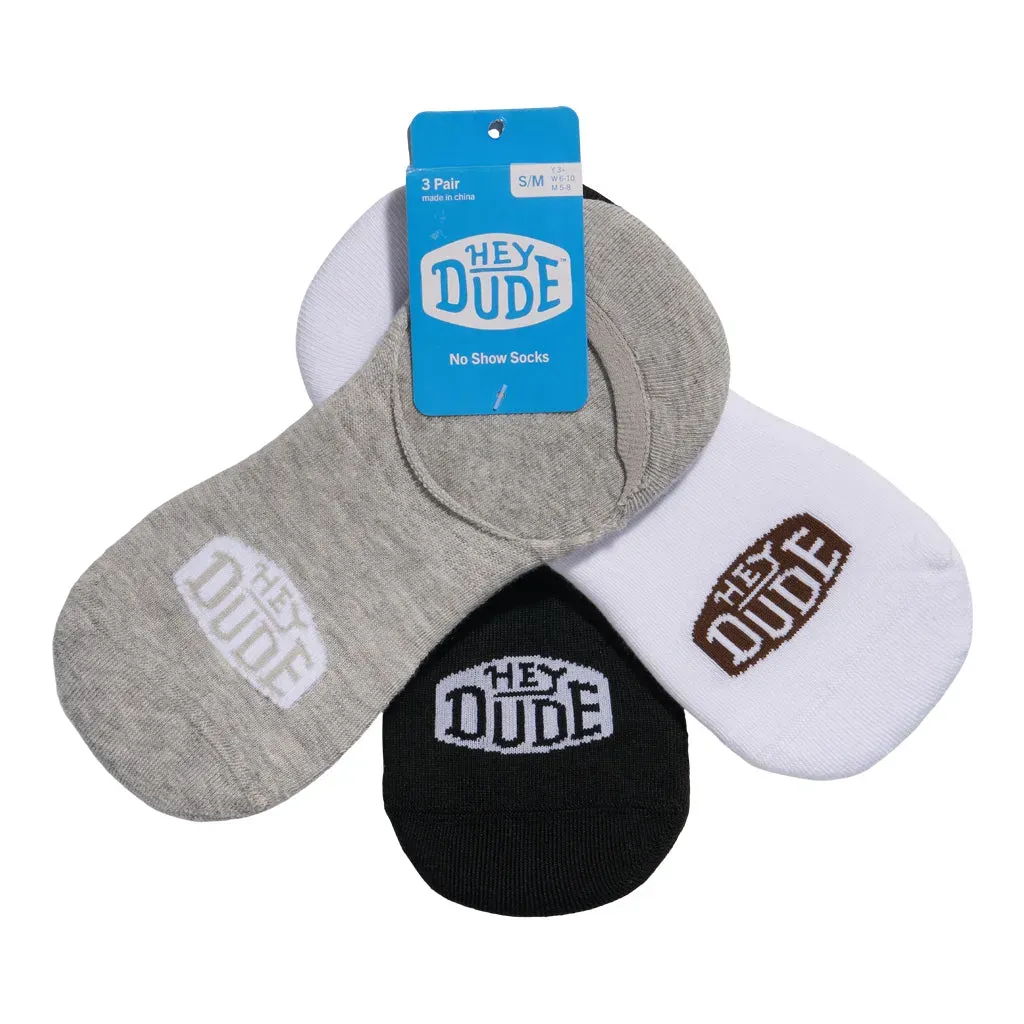 HEYDUDE No Show Sock 3 Pack - Image 2