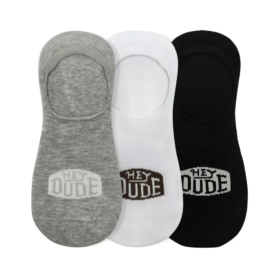 HEYDUDE No Show Sock 3 Pack
